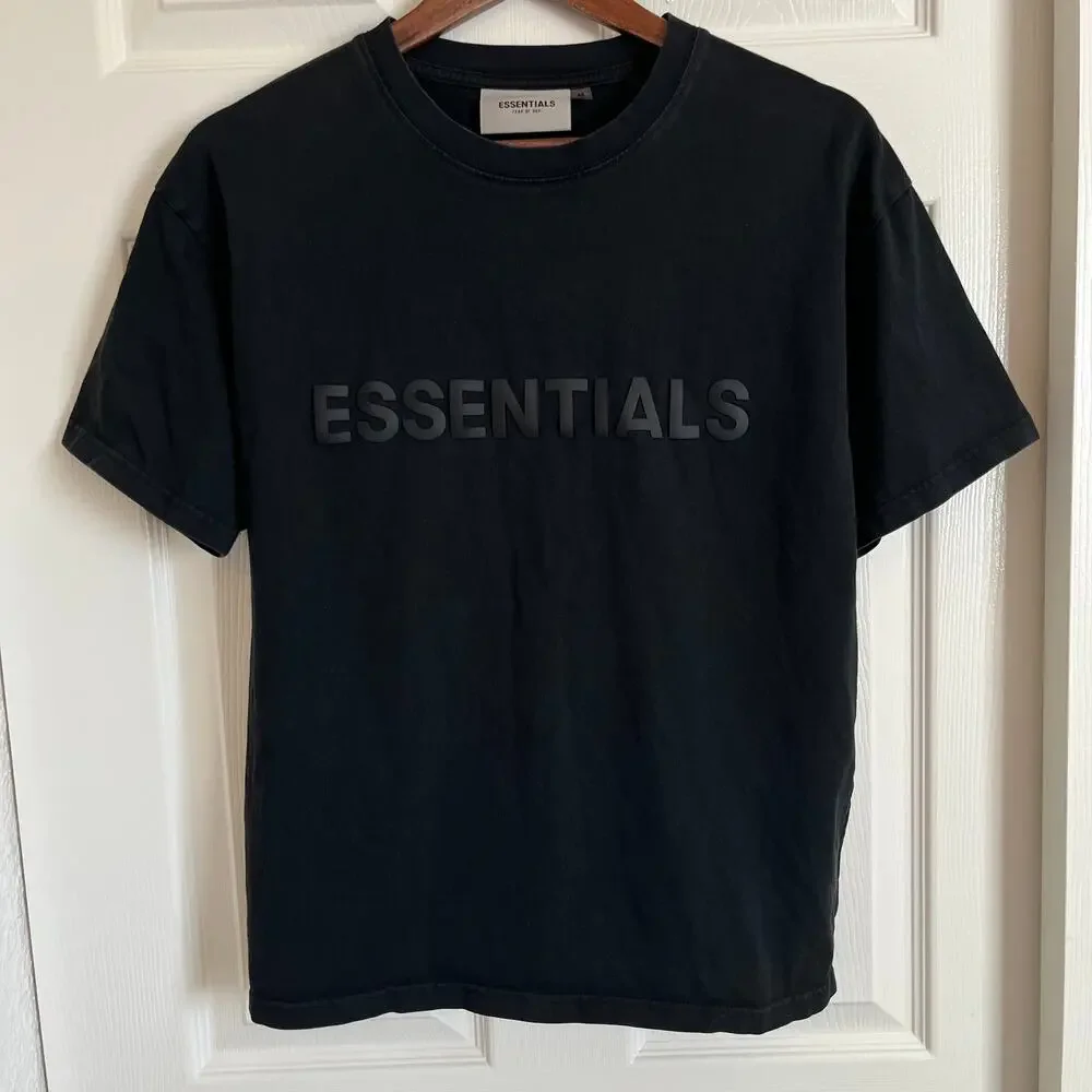 Essentials Fear of God Men’s Black Fleece Sweat Size L Short & Size M Tee Bundle